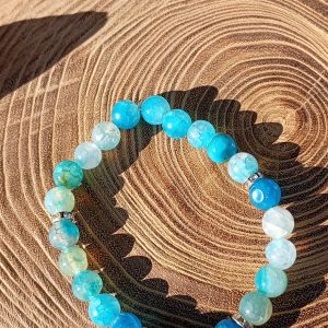 Bracelet Agate Veine de Dragon & Agate Marron – Stabilité, Soutien & Connexion à la Terre