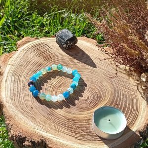 Bracelet Agate Veine de Dragon & Agate Marron – Stabilité, Soutien & Connexion à la Terre
