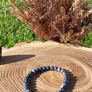 Bracelet en Tourmaline Nuage Persan – Ancrage, Clarté Mentale & Protection Énergétique