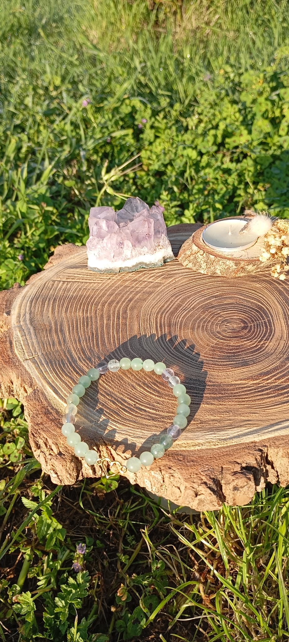 Bracelet Énergétique Fluorite & Aventurine – Protection, Créativité & Harmonie – Image 3