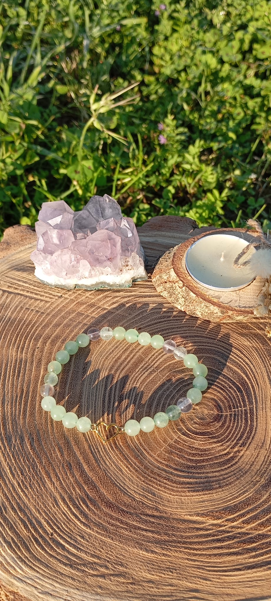 Bracelet Énergétique Fluorite & Aventurine – Protection, Créativité & Harmonie – Image 2