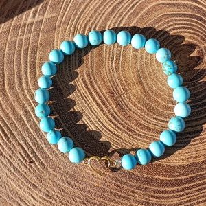 Bracelet en Turquoise – Calme Intérieur, Protection & Créativité
